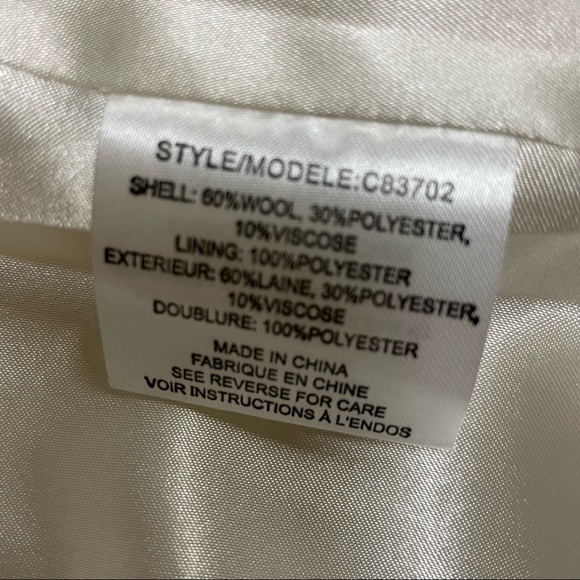 Beyonce Dereon Wool Pea Coat. - Picture 12 of 16